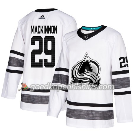 Colorado Avalanche Nathan MacKinnon 29 2019 All-Star Adidas Wit Authentic Shirt - Mannen